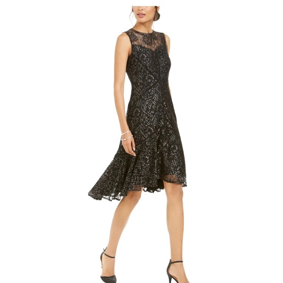 Taylor Dresses & Skirts - TAYLOR PETITE Womens Black
Sleeveless Above The Knee Hi-Lo
Dress Petites 2P